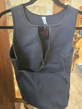 Black Zip-Front Women's Tank Top